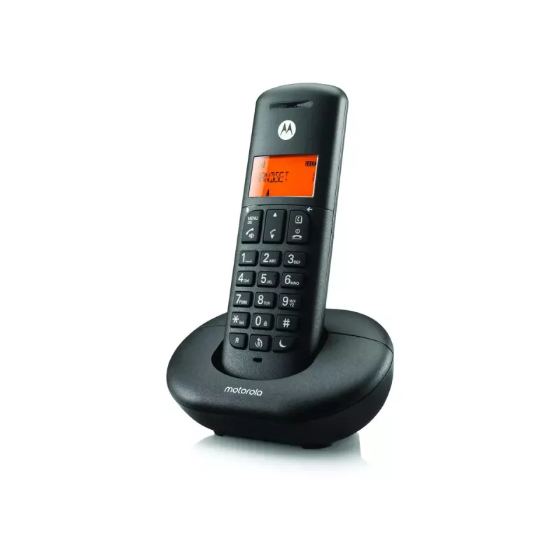 Schnurloses DECT-Telefon MOTOROLA E201 — kabelloses Mobilteil mit Freisprechfunktion, bis zu 50 Anmeldungen