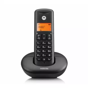 Schnurloses DECT-Telefon MOTOROLA E201 — kabelloses Mobilteil mit Freisprechfunktion, bis zu 50 Anmeldungen