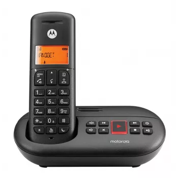DECT-Telefon Motorola E211 Rufnummernanzeige Schwarz Kabelloses Mobilteil