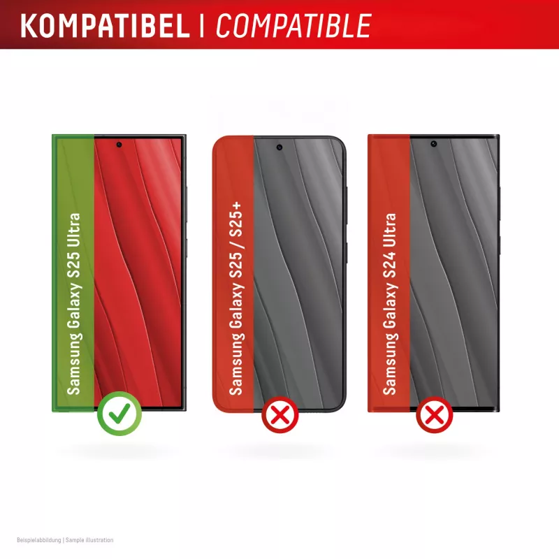Displex Privacy Screen Protector (10H) für Samsung Galaxy S25 Ultra, Eco-Montagerahmen, Privacy-Filter