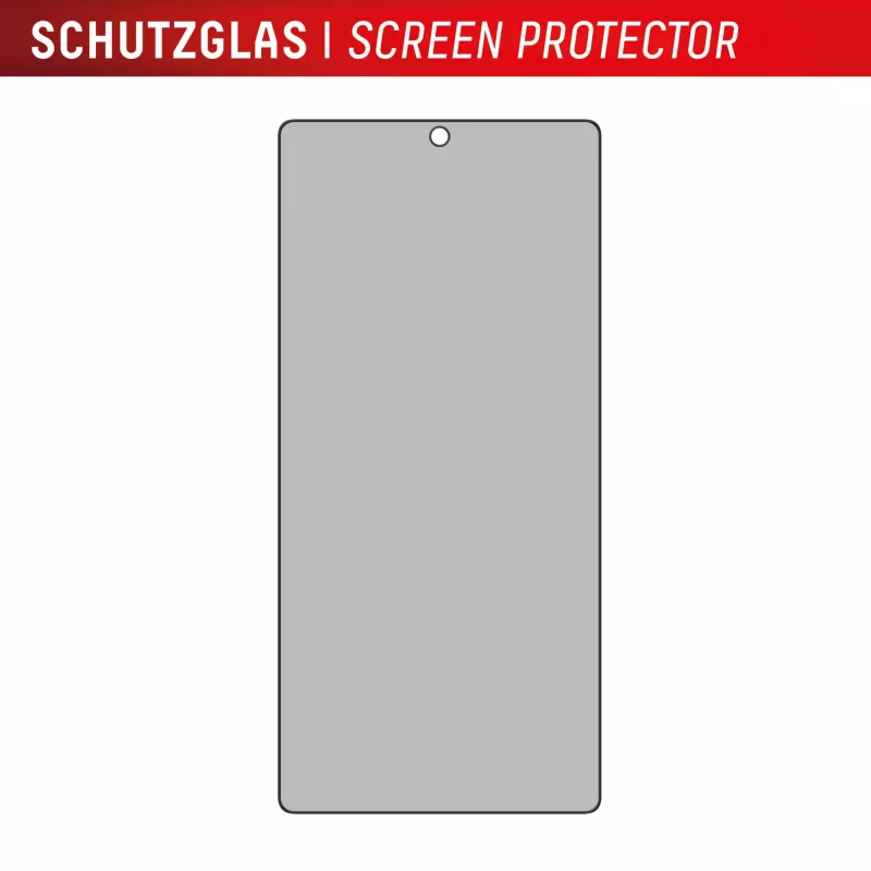 Displex Privacy Screen Protector (10H) für Samsung Galaxy S25 Ultra, Eco-Montagerahmen, Privacy-Filter