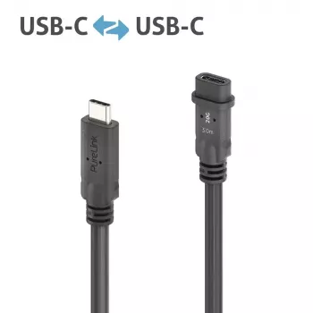 USB-Kabel PureLink PI6630-030 USB4 Gen 2x2 3 m USB C Schwarz