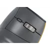 BakkerElkhuizen FastForward Maus, rechtshändig, vertikales Design, optisch, RF Wireless + Bluetooth + USB Typ-C, 500 DPI, grau