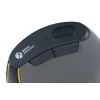 BakkerElkhuizen FastForward Maus, rechtshändig, vertikales Design, optisch, RF Wireless + Bluetooth + USB Typ-C, 500 DPI, grau
