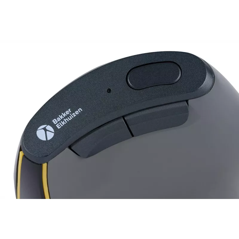 BakkerElkhuizen FastForward Maus, rechtshändig, vertikales Design, optisch, RF Wireless + Bluetooth + USB Typ-C, 500 DPI, grau
