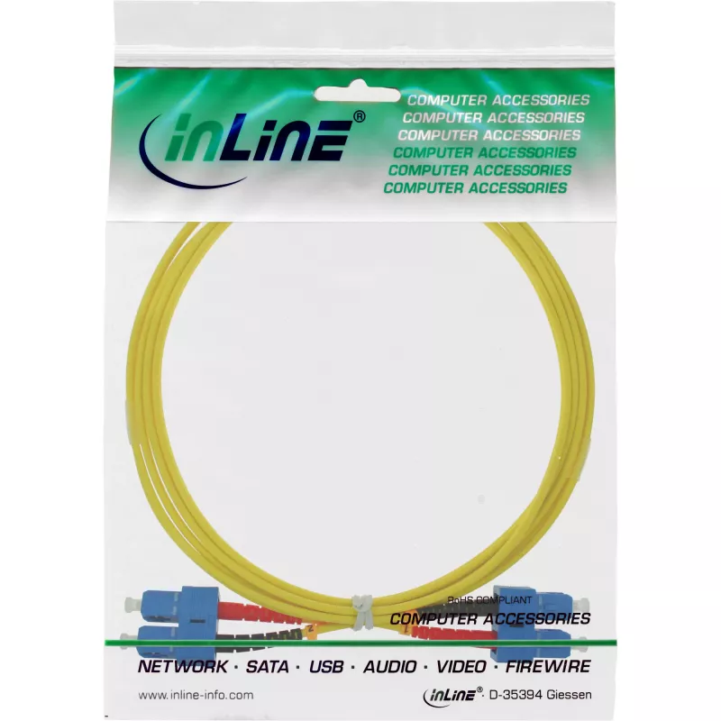 InLine Glasfaser-Duplexkabel SC/SC 9/125µm OS2 7,5m
