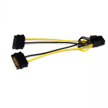 StarTech.com 15,2 cm SATA-Strom auf 8-Pin PCI Express Grafikkarten-Stromkabel-Adapter