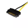 StarTech.com 15,2 cm SATA-Strom auf 8-Pin PCI Express Grafikkarten-Stromkabel-Adapter