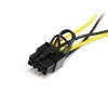 StarTech.com 15,2 cm SATA-Strom auf 8-Pin PCI Express Grafikkarten-Stromkabel-Adapter