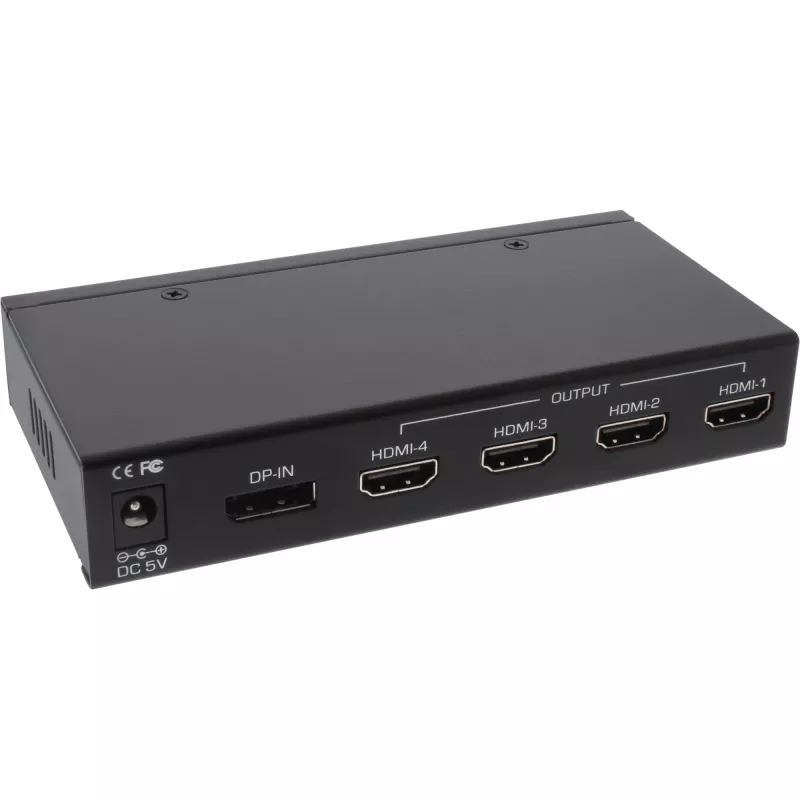 InLine DisplayPort auf HDMI 2x2 Videowand-Splitter 1 IN 4 OUT 4K UltraHD