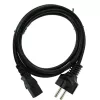 InLine power Kabel, CEE 7/7 gerade / 3pin IEC C13 male, Schwarz, 5m