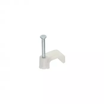 Quadratische Kabelklemme InLine 44020 8mm Weiß 100 Stück Packung