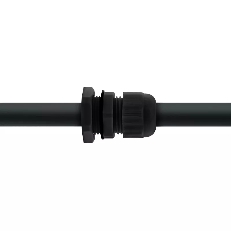 Kabelverschraubung InLine 44012B Nylon IP68 für Kabel Ø6–12 mm, schwarz, 10er-Pack