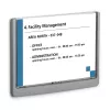Schilderhalter Durable 486637 A5 Kunststoff Graphit