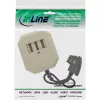 InLine TAE Adapter TAE-F deutsch Stecker / TAE NFF + RJ11 6P4C Buchse 0,2 m