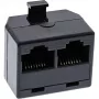 InLine ISDN-Verteilerrack 1x RJ45 M / 2x RJ45 F ohne Abschlusswiderstand