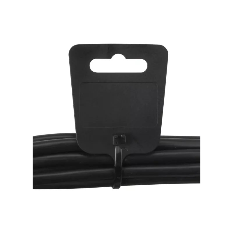 Kabelmarkierungsbinder InLine 200 mm x 5 mm, Nylon, Eurohole, schwarz, 100 Stk.