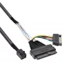 InLine U.2-Verbindungskabel, SSD mit U.2 (SFF-8639) auf SFF-8643 + Stromversorgung, 0,75 m