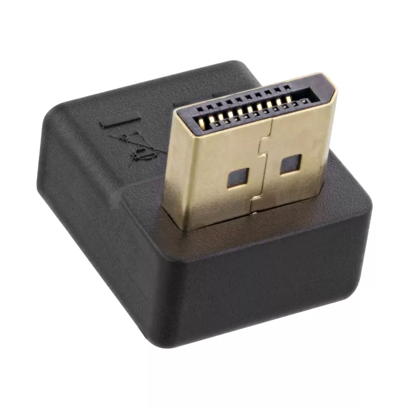 InLine DisplayPort Adapter, DisplayPort Stecker / Buchse, nach oben abgewinkelt