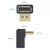 InLine DisplayPort Adapter, DisplayPort Stecker / Buchse, nach oben abgewinkelt