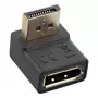 InLine DisplayPort-Adapter, DisplayPort Stecker / Buchse nach unten abgewinkelt