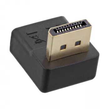 InLine DisplayPort-Adapter, DisplayPort Stecker / Buchse nach unten abgewinkelt