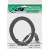 InLine USB 2.0 Flachkabel Typ A Stecker / Buchse goldbeschichtet schwarz 5m