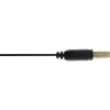 InLine USB 2.0 Flachkabel Typ A Stecker / Buchse goldbeschichtet schwarz 0,5 m