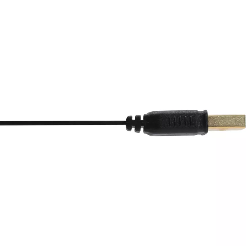 InLine Micro-USB-2.0-Flachkabel USB A / Micro-B, schwarz / gold, 0,5 m