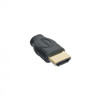 InLine HDMI Adapter HDMI A Stecker / HDMI D Buchse vergoldet 17690A