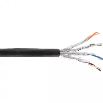 InLine Outdoor-Installationskabel S/FTP PiMF Cat.7a AWG 23 Kupfer 1200 MHz PE, 300m