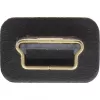 InLine USB 2.0 Flachkabel USB Typ A Stecker / Mini-B Stecker 5polig schwarz/gold 5m