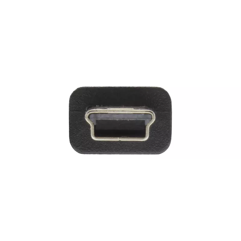InLine USB 2.0 Mini-Kabel, USB Typ A Stecker / Mini B Stecker, 5polig, schwarz, 0,5 m