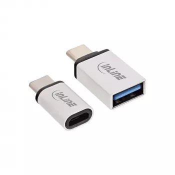 USB-C Adapter Set InLine 35809 USB-C M auf Micro-USB F USB3.0 A F