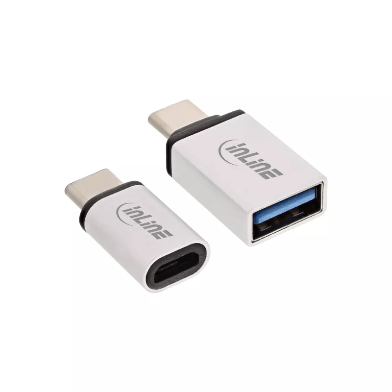 USB-C Adapter Set InLine 35809 USB-C M auf Micro-USB F USB3.0 A F