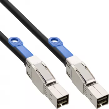 InLine externes Mini SAS HD Kabel SFF-8644 auf SFF-8644 12Gb/s 2m