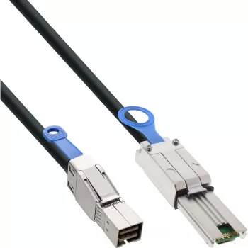 InLine externes Mini SAS HD Kabel SFF-8644 auf SFF-8088 6 Gb/s 1 m