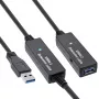 InLine USB3.2 Gen.1 aktives Repeater-Kabel Typ A Stecker / Buchse, schwarz, 10 m