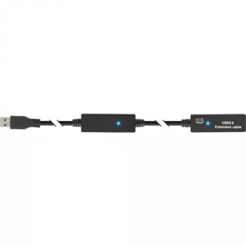 InLine USB3.2 Gen.1 aktives Repeater-Kabel Typ A Stecker / Buchse, schwarz, 10 m