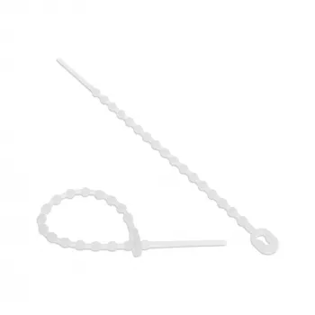 Kabelbinder InLine Ball 100 mm weiß, 100er-Pack, Kunststoff-Befestigungsbänder