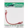 InLine Patchkabel S/FTP PiMF Cat.6 250MHz Kupfer halogenfrei rot 0,25m