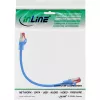InLine Patchkabel S/FTP PiMF Cat.6 250MHz Kupfer halogenfrei blau 0,3m