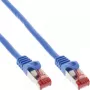 InLine Patchkabel S/FTP PiMF Cat.6 250MHz Kupfer halogenfrei blau 0,5m