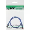 InLine Patchkabel S/FTP PiMF Cat.6 250MHz Kupfer halogenfrei blau 0,5m