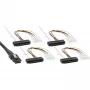 InLine SAS-Kabel, Mini SAS SFF-8087/4x SAS SFF-8482+Strom, SAS HDD zu Steuerung 0,75m