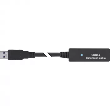 InLine USB 3.2 Gen.1 aktive Verlängerung, USB-A Stecker auf USB-C Buchse, 5m