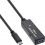 InLine USB 3.2 Gen.1 Aktiv-Verlängerung, USB-C Stecker auf USB-A Buchse, 5 m