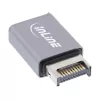 InLine USB 3.2 Adapter, interner USB-E Frontpanel-Stecker auf USB-C-Buchse