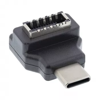 InLine USB 3.2 Adapter, USB-C-Stecker auf interne USB-E-Frontpanel-Buchse