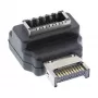 InLine USB 3.2 Adapter intern, Frontpanel USB-E Stecker auf USB-E Buchse 90°